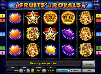 Игровые автоматы Fruits And Royals